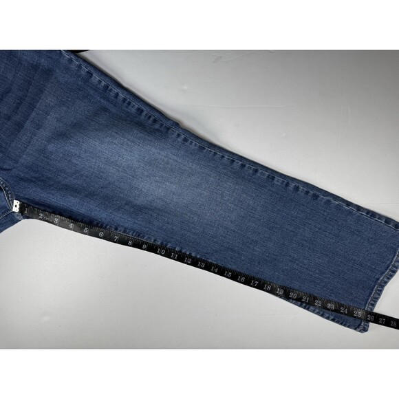 We the Free by Free People Womens Jeans 32 Blue Mid Rise Straight Leg Crop Denim - Picture 10 of 14